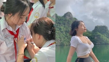 Nữ sinh tốt nghiệp thì đang phô diễn tài năng